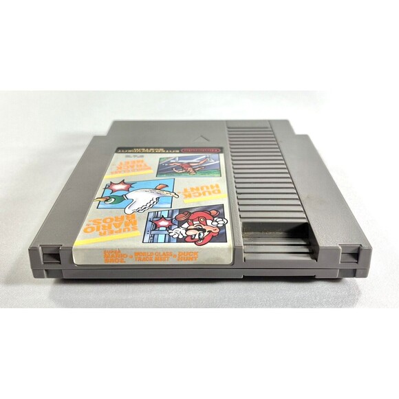 Super Mario Bros-Duck Hunt-World Class Track Meet Vintage NES Cartridge Tested - Picture 5 of 8